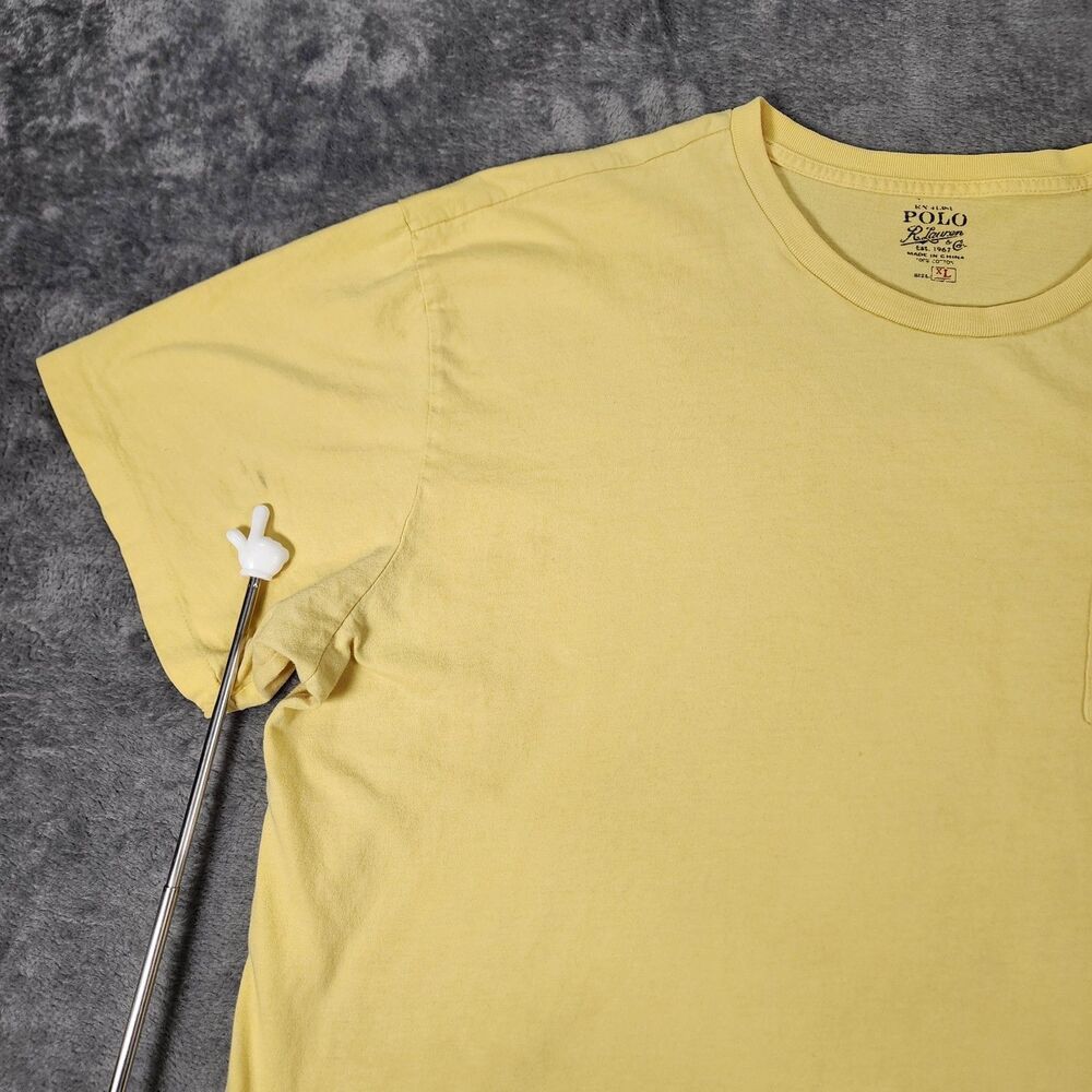 Polo Ralph Lauren Crewneck T Shirt Men's XL Classic Fit Blue Pony Logo Pocket - Picture 9 of 10